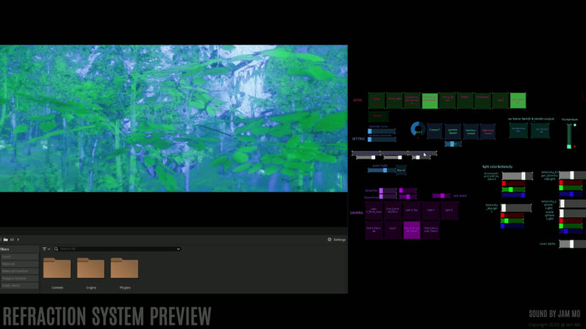 Refraction System Preview / Audio-Visual Game System